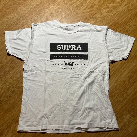 Supra International Tee Shirt White Vintage (White) - Picture 1 of 3